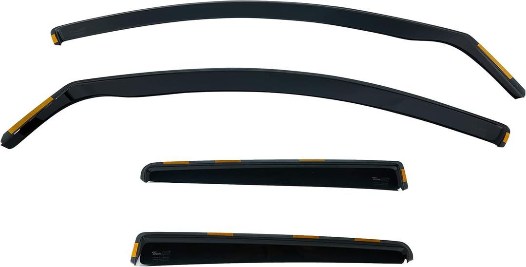 HEKO-23150 Front and Rear Wind Deflectors Fits Mazda 3 9 on 5-Door Hatchback (4 Pieces)