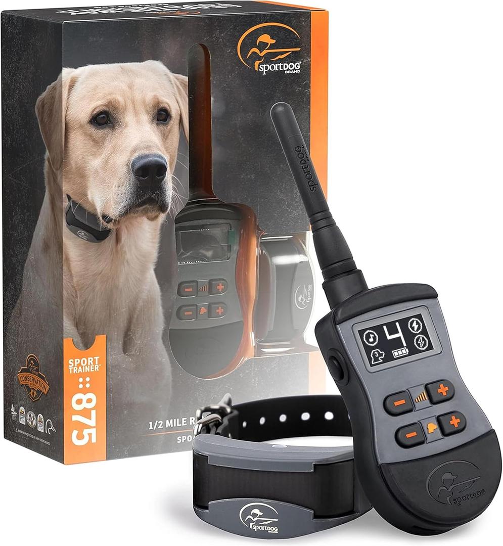 SportDOG SportTrainer Remote Trainer - Reliable Off-Leash Control - OLED Screen - Waterproof Dog Training Collar - Rechargeable E-Collar - 1/2 Mile-Range - Black