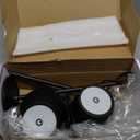 Cordless Table Lamps USB Rechargeable Lamp Simplicity Desk Lamp Built-in 4600 mAh Battery LED Battery Operated lamp with Touch Control Table lamp - Bedroom/Desk/Reading/Patio(2Pcs-Black)