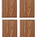 Edward & Co Pack of 4 Walnut Finish Blank Wood Plaque 5 x 7 in
