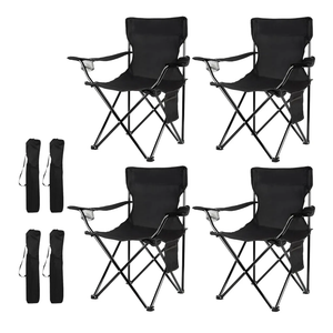 Damei century 4PCS Folding Camping Chairs-Lightweight, Installation-Free, Portable Chair for Beach, Lawn, Outdoor Sports