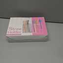 Straw Holder and Organizer for Reusable Straws Rack with Strong Suction Cup & Adhesive, Under Cabinet or On Wall Mount, No Drill Kitchen Organization for Metal, Glass, Silicone Straws White Pink