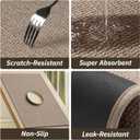 RESARE Kitchen Mats, Non-Slip Kitchen Mats for Floor, Absorbent Quick Dry Washable Kitchen Rugs in Front of Sink, Hallway, Laundry, Kitchen Floor Mat(Beige, 17"x 30")