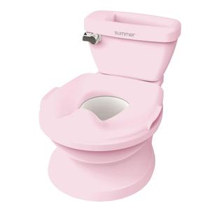 Ingenuity My Size Potty Pro in Pink, Infant Potty Training Toilet, Lifelike Flushing Sound, for Ages 18 Months, Up to 50 Pounds