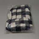Malier Classic Plaid Fleece Dog Coat - Warm Winter Jacket with Pocket, Windproof for  Dogs (White, Large)