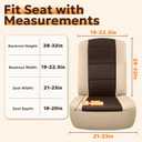 2-Pack RV Seat Covers for Captain Chairs: Faux Leather Motorhome Seat Protectors with Armrest Covers - Breathable and Waterproof - for Class A Camper Trailer Van Protects Against Dirt Spills & Wear