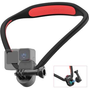 ULANZI Go-Quick II Neck Mount for GoPro Magnetic Necklace Holder, Camera POV Mount for GoPro Hero 13/12/11/10/9/8/7/6/5/4/MAX, AKASO, DJI Osmo Action 5 Pro, Insta360 and Most Action Cameras