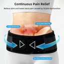 Sacroiliac SI Joint Hip Belt for Women and Men - 8x Maximum Compression and Anti-slip - Sciatica Belt and Lower Back Support Brace - Hip Braces for SI Joints Pain, Pelvic Support (Black, S)