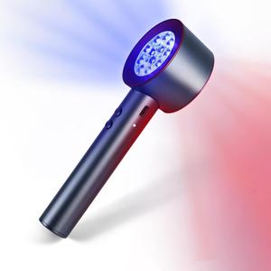 UTK Upgrade High Power 24 LED Red Light Therapy Device with 470/660/850/940nm Wavelength, Blue RedNear-Infrared Handheld Light Therapy, Relieve Body Pain Deeply, Facial Skin Care (Small)