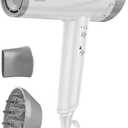 High Speed Ionic Hair Dryer, Professional Blow Dryer 110,000 RPM Fast Drying, 1875W Hairdryer with Concentrator Nozzle, 2 Temps & 3 Speeds, for Home Salon Travel (2308-dual)