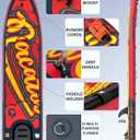 NACATIN Inflatable Stand Up Paddle Board - Premium SUP Board with Dog Ramp Kit, Complete SUP Set Paddle Boards for Adults with Single/Double Paddle, Kayak Seat, Suitable for Paddle Boarding with Dog