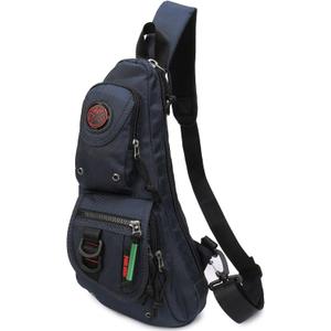 NICGID Sling Backpacks, Sling Chest Bag Shoulder Crossbody Bags for Men Women Outdoor Travel (Navy Blue)