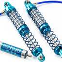 Adjustable Oil Piggyback Shock Absorber 70-123mm with Remote Reservoir for 1/10 RC Crawler Axial SCX10 Wraith CAPRA RR10 TRX4 (123mm 2pcs)
