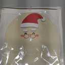 Baby's First DIY Winter Snowman Art Footprint Wooden Mistletoe Craft Milestone Card Rustic Hanging Ornament Nursery Footprint Decorative for Baby Shower Newborn Photoshoot(Santa Claus)