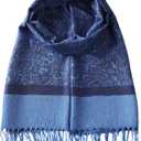 TUSHUSTY Pashmina Feel Shawls Wraps Rave Scarf for Women Soft Silky Reversible Men Scarves Hijab