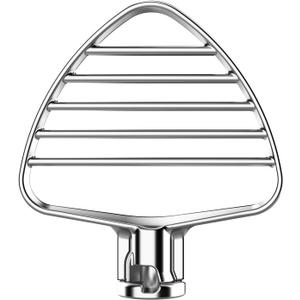 Stainless Steel Beater for KitchenAid 4.5/5QT Tilt Head Stand Mixer, Mixer Paddle for 4.5/5 Quart Tilt Head Stand Mixer, Mixer Attachment for KitchenAid, Dishwasher Safe, Silver