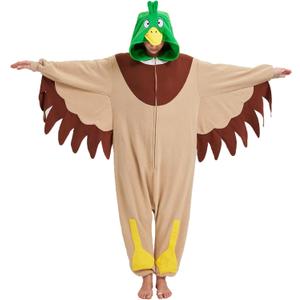 Adult Wild Duck Onesie Pajamas,Wild Duck Costume animal Costume (X-Large)