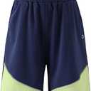 PATPAT Boys Shorts with Pockets, Quick-Dry Breathable Shorts for Running Soccer Basketball, Sports Team Uniform for Kids Teen (11-12 Years, Motion Navy Air)
