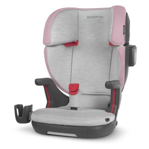 UPPAbaby Alta V2 High Back Booster Seat/Seven-Position, Active Support Headrest for Growing Children/SecureFit Integrated Belt Guide + Positioner/Cup Holder Included/Iris (Grey Mlange/Lavender)
