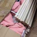 4 Pack Teepee Tent for Kids Slumber Party with Mattress,Fitted Sheet,Light String,Natural Cotton Washable Sleepover Tents for Girls Party Birthday Slumber Movie Night Supplies(Pink)