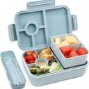 Bugucat Bento Lunch Box 1300ML,Bento Boxes with 4 Compartments Cutlery,Leak-Proof Lunchbox Snack Boxes for Kids Adult,Kids Lunch Box with Compartments for School Kindergarten Office