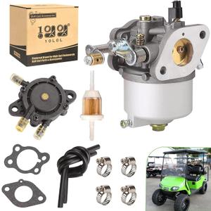 10L0L Carburetor-Fuel-Pump-Kit for EZGO-Golf-Cart-TXT-Medalist Marathon 1991-up 4-Cycle with 295cc Engines, Replace OEM 72840-G01 26645-G01 72558-G02 26726-G01 26727-G01 603901 17553 10L0L Carburetor-Fuel-Pump-Kit for EZGO-Golf-Cart-TXT-Medalist Marathon 1991-up 4-Cycle with 295cc Engines, Replace OEM 72840-G01 26645-G01 72558-G02 26726-G01 26727-G01 603901 17553