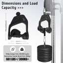 Ergonomic Non-Slip D Handle Cable Attachment, Cable Machine Handles for LAT Pulldown, Gym Handles for Cables with Capacity Up to 600LBS