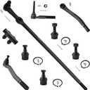 ASTARPRO - 9pc 4WD Front Suspension Kit Upper and Lower Ball Joints and Front Inner Tie Rods Drag Link and Outer Tie Rod Ends and Adjusting Sleeve Compatible with 2005-2010 Ford F-250 F-350 Super Duty