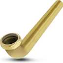 Flexcraft 21918-20 Slip Joint Waste Bend for Tubular Drain Applications 1-1/2 In. x 18 In, 20GA Brass