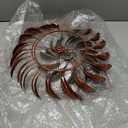 VEWOGARDEN Large Outdoor Metal Wind Spinners, 360 Degrees Swivel Wind Sculpture Yard Art Decor for Patio, Lawn & Garden 66 * 15.8 Inches (Brown(16 Inch))