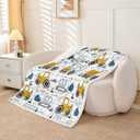 Feelyou Construction Excavator Throw Blanket Kids Toddler 40" x 50"