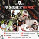 Watt's Wigs 80s Rock Star Costume Men  Black Wig with Headband, Tattoo Sleeve & Glove  80's Rocker Outfit for Men, Rockstar Wig, 1980s Costumes for Adults, Halloween Cosplay