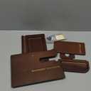 TESLYAR Wood Phone Docking Station for Men - Desk or Nightstand Organizer - Birthday Gifts for Husband, Dad - Anniversary Idea from Wife - Key Holder, Stand Wallet, Watch & Essentials (Bourbon Brown)