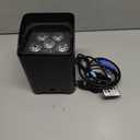 Battery Powered Uplights Rechargeable Par Can 6x18W RGBWA+UV LED Uplight 9600 mAh APP/Remote/DMX512 Control Stage Lights Uplighting Indoor for Wedding DJ Church Christmas Dance (1Pc)