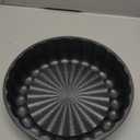 Baking Pan - Two-Layered Nonstick Gray Marble Coating, Aluminum Fluted Cake Pans, Oven Safe (Up To 450 F), PFOA, PFOS, and PTFE Free, Recipe Booklet Included, Marquise Pan, Gray (Blossom)