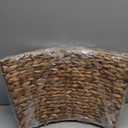 CENBOSS Rattan Christmas Tree Collar, Wicker Tree Skirt & Stand Base Cover (Brown Wash, 24 inch)