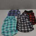 Weewooday 4 Pieces Winter Fabric Dog Sweaters with Leash Ring Soft Fleece Vest Pullover Pet Jacket Warm Dog Clothes Coats for Pet Puppy Cats Chihuahua(M(Neck:11.8-12.6 Chest:16.5-18.5))