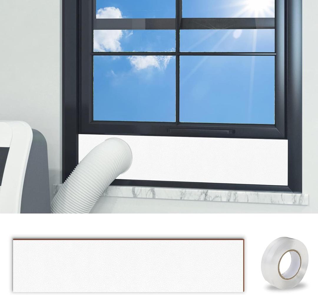 Daisypower Portable Air Conditioner Window Vent kit Suround Insulation Panel,Portable AC Window Seal Plate Insulated Foam Panel for 5.9& 5 Inch Exhaust Hose,Drafts Stop,up to 60 inch