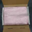 4Pcs Satin Sheets Stripe Printed Sheets, Italian Style Silky Soft Blush Pink Satin Full Bed Sheets with Deep Pocket, 1 Fitted Sheet, 1 Flat Sheet, 2 Envelope Closure Pillowcases