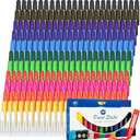 24 Sets 288 Pcs Tempera Paint Sticks for Kids Each 12 Colors Washable Quick Drying Paint Sticks Bulk for Children Art Supplies Drawing on Paper Wood Glass Rock Poster Canvas