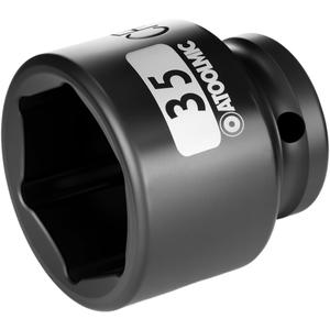 1/2"Square Drive x 35mm Shallow Impact Socket,Metric Socket,6 Point CR-MO for Easy Removal of Axle Nut (35mm)