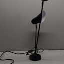 GLOBE Electric 52999 Derek 18" 2-Light Desk Lamp, Matte Black, On/Off Rotary Switch on Each Shade