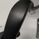 Amazon Basics Front Door Lock Set, Handleset with Tulip Knob, Level Door Handle, Exterior, Single Cylinder, Matte Black, 1-Pack