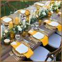 MAONAME 13" Gold Charger Plates Set of 100, Plastic Reef Plate Chargers Bulk, Round Charger for Dinner Plates, Table Chargers for Wedding Decor