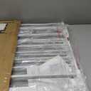 keny 29"-42.5" Baby Gate for Stairs, Auto Close Safety Dog Gate, Pressure Mounted Easy Walk Through Pet Gate for Doorways, Durable Stair Gate, 30" Tall, White