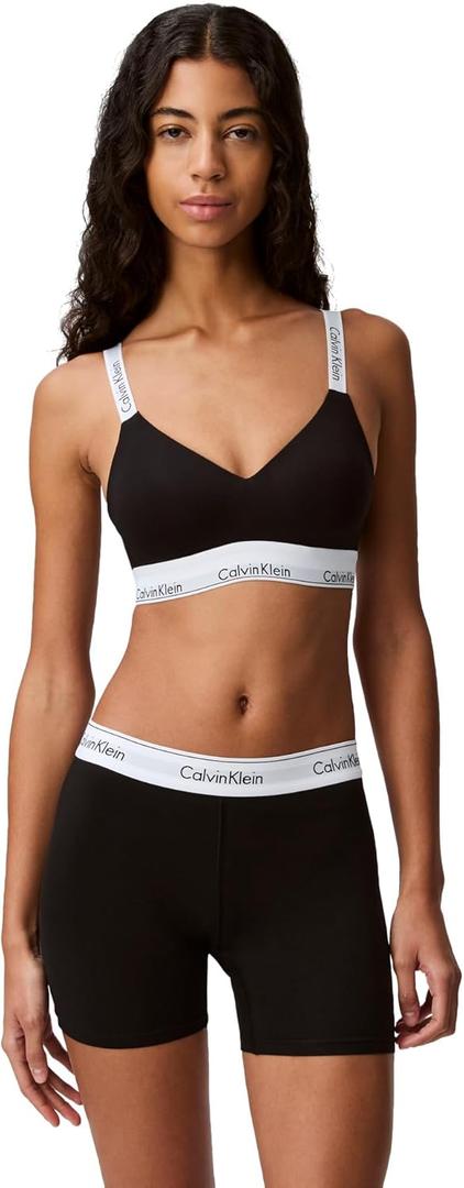Calvin Klein Women's Modern Cotton Boxer Brief (Black)