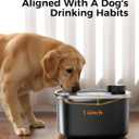 Wireless Water Fountain for Large Dogs for Cats Stainless Steel Pet Bowl Plastic Containers Dispenser - Multi-Filtration & Deeper Drinking Area,Water Window & LED,Ultra-Quiet Wireless&1Filter