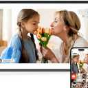 Digital Picture Frame 15.6 inch, WiFi Digital Photo Frame with 32GB Storage, 1920x1080 FHD IPS Touch Screen, Auto-Rotate, Easy Setup to Share Photos or Videos Instantly via Frameo App