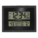 La Crosse Technology 513-75624-INT Digital Atomic Clock with Outdoor Temperature and Moon Phase,Black