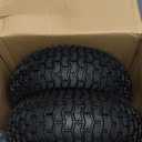 13x5.00-6 Rubber Lawn Mower Tire and Wheel, 2 Pcs Replacement 13x5-6nhs Riding Mowers Lawn Pneumatic Tire with Bearing Bore 3/4" & 5/8", 3" -4.5" Centered Hub